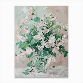 A World Of Flowers Sweet Peas 1 Painting Canvas Print
