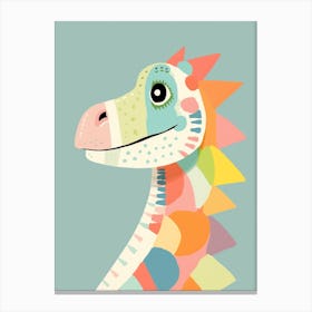 Colourful Dinosaur Thescelosaurus 2 Canvas Print