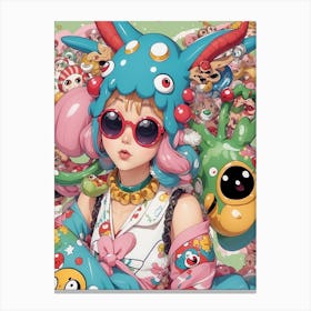 Kawaii Monsters Canvas Print