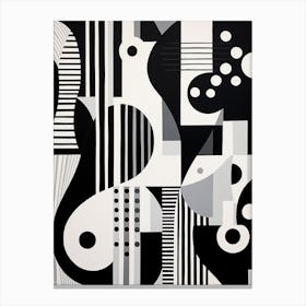 Abstract Geometric Music Illustration 6 Canvas Print