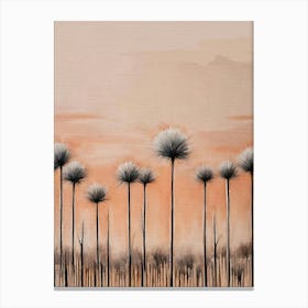 Australian orange native trees Canvas Print