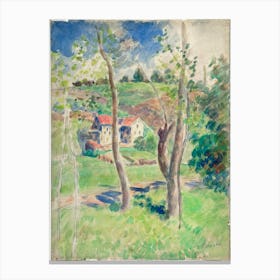 Landscape, Camille Pissarro Canvas Print