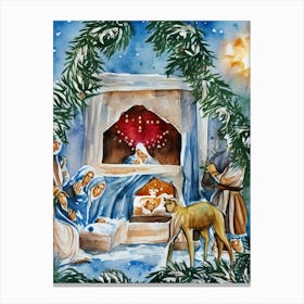 Nativity Scene 40 Canvas Print