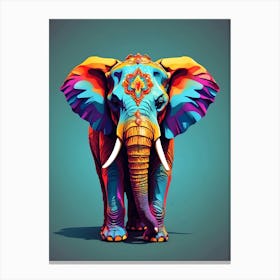 Elephant Print Canvas Print