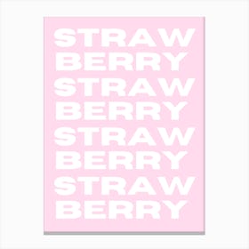 Strawberry Yogurt Canvas Print
