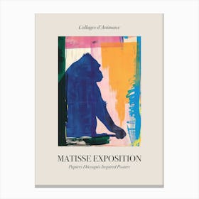 Gorilla 2 Matisse Inspired Exposition Animals Poster Canvas Print