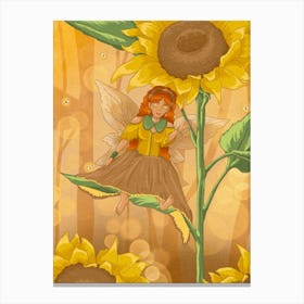 Sunflower Fairy Canvas Print
