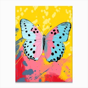 Pop Art Clouded Yellow Butterfly    1 Canvas Print