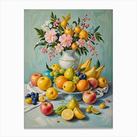 Fresh Fruit In A Vase Canvas Print