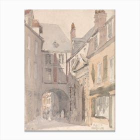 Place St. Barthélemy, Rouen, David Cox Canvas Print