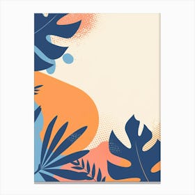 Abstract Tropical Background Canvas Print