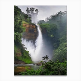 Laxapana Falls, Sri Lanka Realistic Photograph (2) Canvas Print