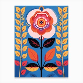 Flower Motif Painting Rose 1 Canvas Print