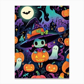 Halloween Witches 2 Canvas Print