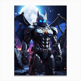 Bat In Cyborg Body #1 Canvas Print