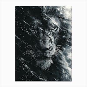 Lion Roaring 8 Canvas Print