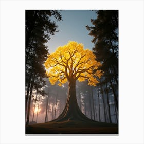 Tree In The Forest Canvas Print