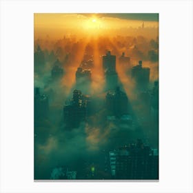 Sunrise Over New York City Canvas Print