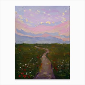 Path To The Sunset Canvas Print