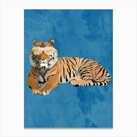 Tiger With Sunglasses 2 Canvas Print