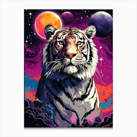 Tiger In Space Canvas Print