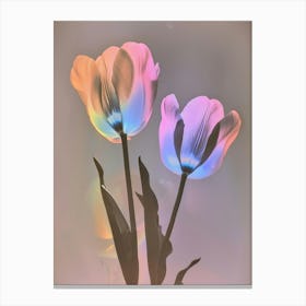 Iridescent Flower Tulip 4 Canvas Print