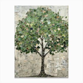 Mosaic Tree Canvas Print