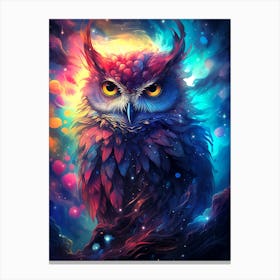 Colorful Owl Canvas Print