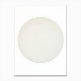 White Round Ceiling Light Canvas Print