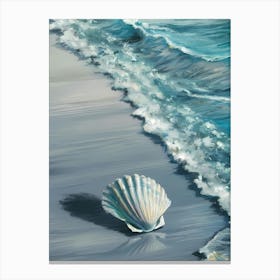 Seashell On The Beach 2 Canvas Print