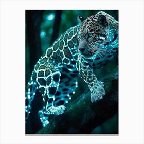 luminescent jaguar Canvas Print