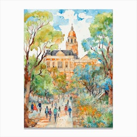 Pretoria, Dreamy Storybook Illustration 1 Canvas Print