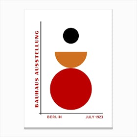 Bauhaus Orange Exhibition 4 Canvas Print