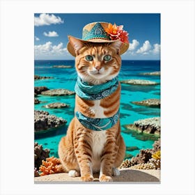 Whisker Wanderlust A Cat’s Travel Diary Canvas Print