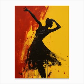 Elena Tupiga An Image Of Dancing Tango Woman In The Style 43 Canvas Print