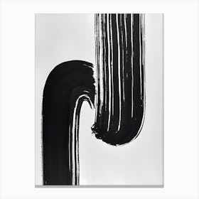 minimalism art black Canvas Print