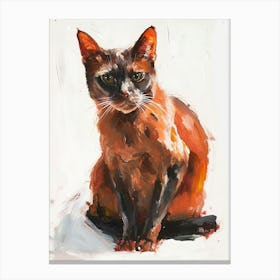 Chartreux Cat Painting 3 Canvas Print