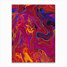 Abstract Painting liquid Canvas Print
