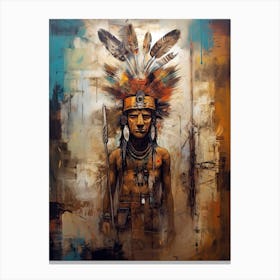 Celestial Nomads: Stars of Native American Craft Canvas Print
