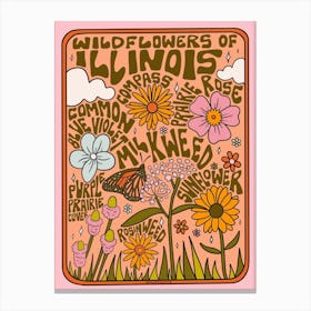 Illinois Wildflowers Canvas Print