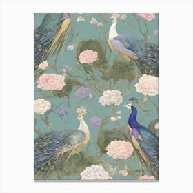 Peacocks Canvas Print