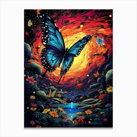 Butterfly In The Sky 1 Canvas Print