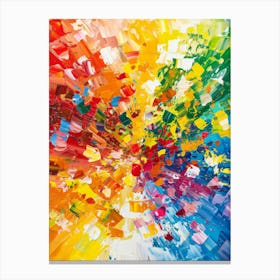 Abstract Colorful Painting Canvas Print