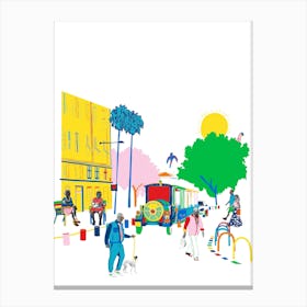 A Quiet Day In Nice, France In The Summertime Canvas Print
