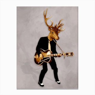 Rock Deer Canvas Print
