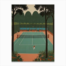 Tennis Court 4 Canvas Print