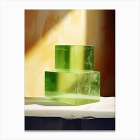 Green Soap, Stones Art Canvas Print