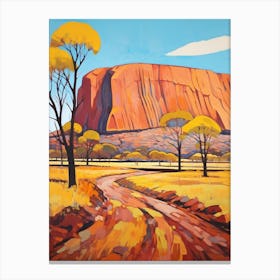 Uluru Ayers Rock Australia 1 Mountain Painting Canvas Print