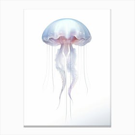Upside Down Jellyfish Simple Drawing 5 Canvas Print