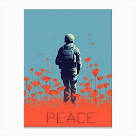 Whispers of Soldier's Peace, no war Canvas Print